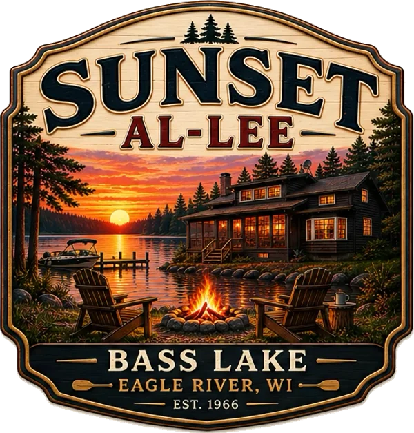 Sunset Al-Lee — Bass Lake, Eagle River, Wisconsin, established in 1966